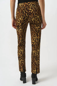 Joseph Ribkoff - Animal Print Pull-on Straight Leg Pants
