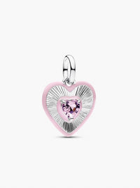 Pandora Heart Medallion Charm in silver - women's jewelry