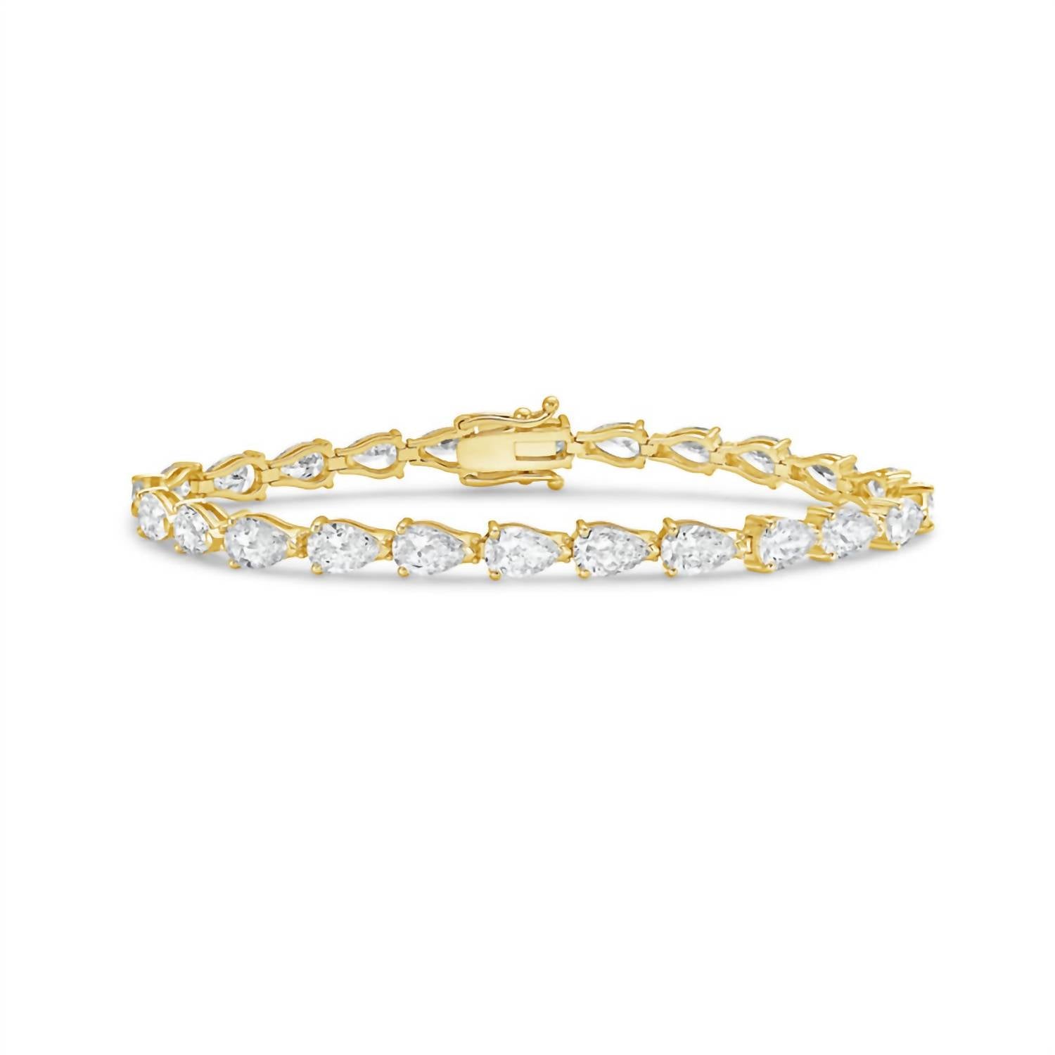 Diana M Jewels - Women's Pear Lab-Grown Diamond Jewelry Bracelet (35.00 Ct) - Signature