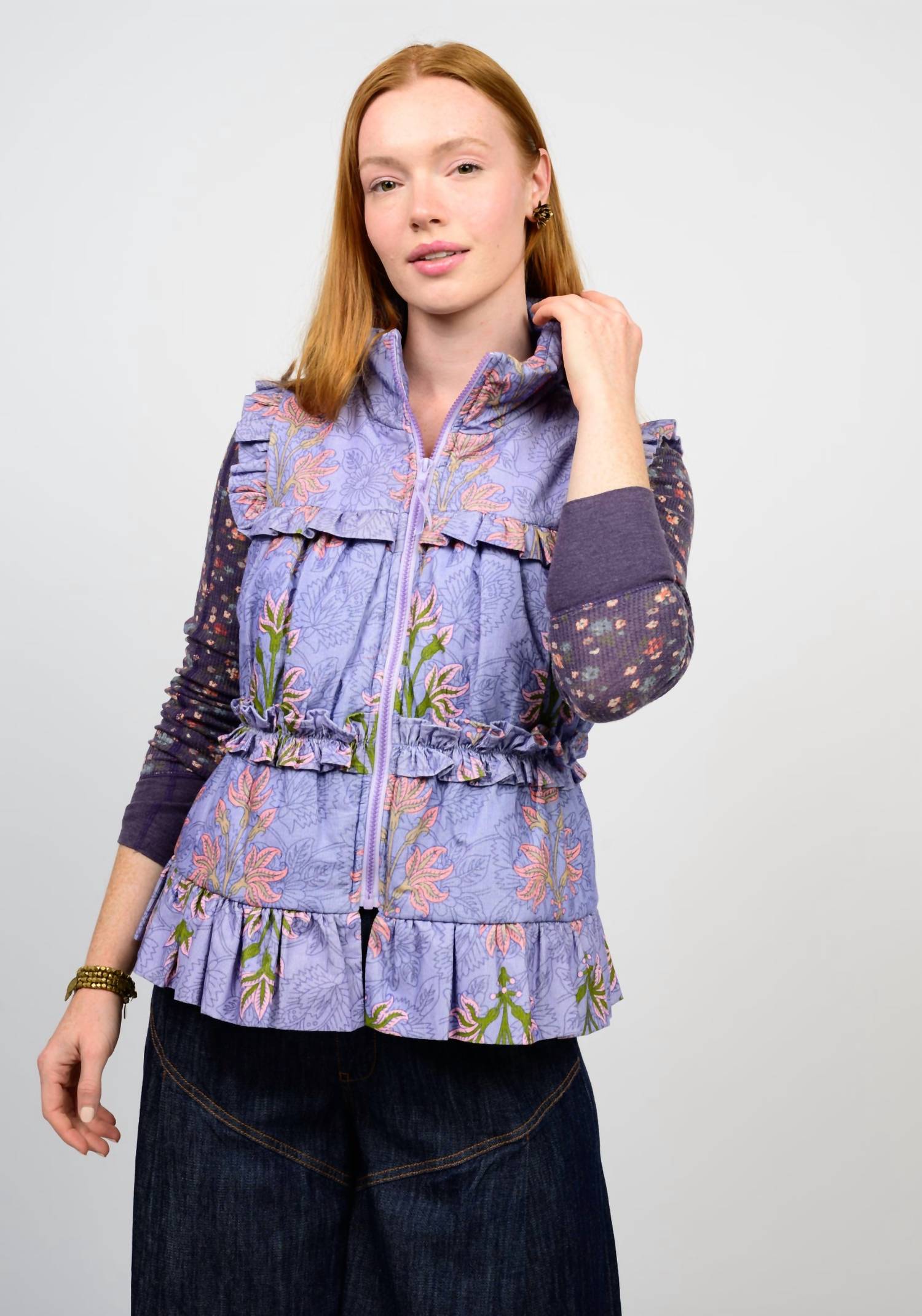 Ivy Jane - Block Print Corduroy Vest