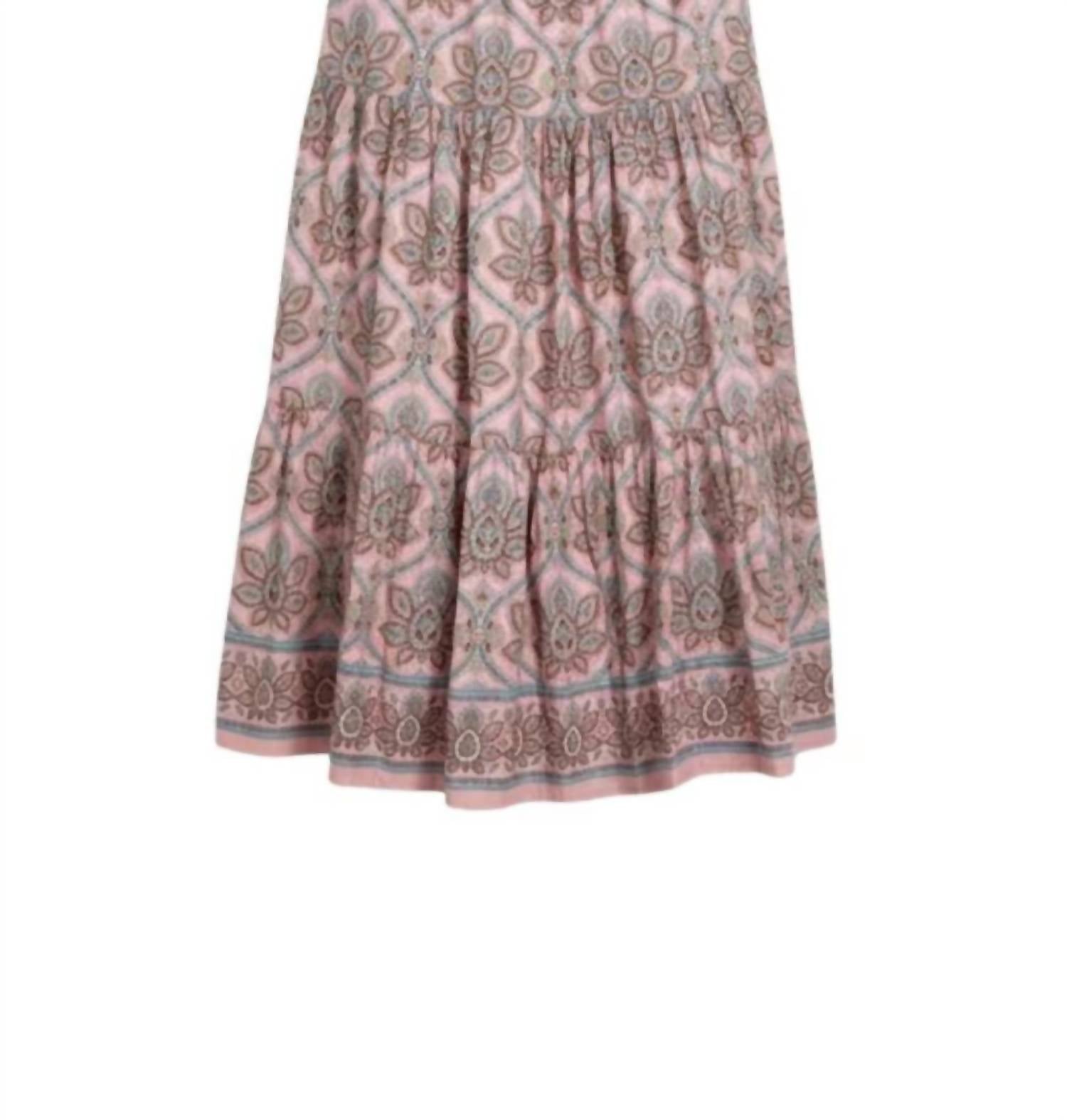 Cara Cara Women's Melanie Skirt in vintage medallion pink - women's skirt