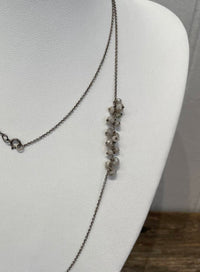 Carol Workinger Studio - Small Rutilated Qtz Rosecut Necklace - 17-18"