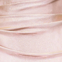 Betsy & Adam - Gracie Metallic Glitter Draped Gown