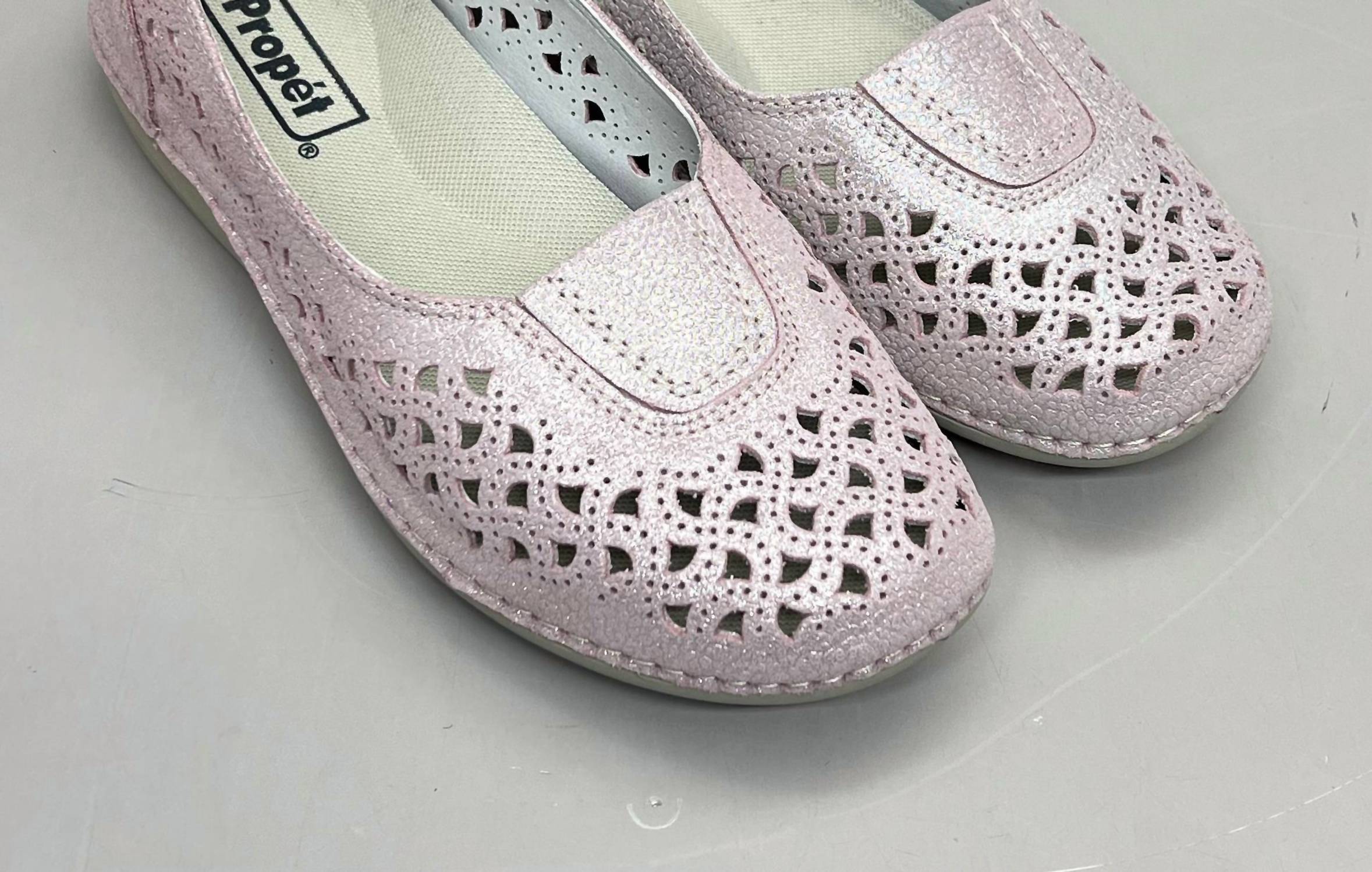 PROPET Women's Cabrini Flat in blush - women's flats - alternate view