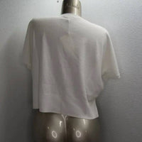 Splendid - Women's Short Sleeve Boxy Fit Rib Trim Sweatshirt
