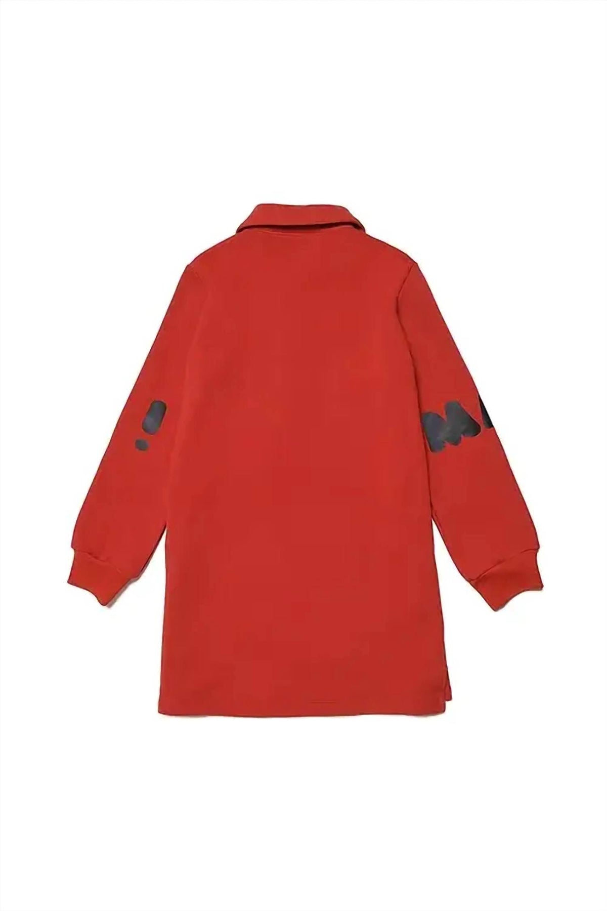 Marni - Girls Collared Dress With Logo Sleeves
