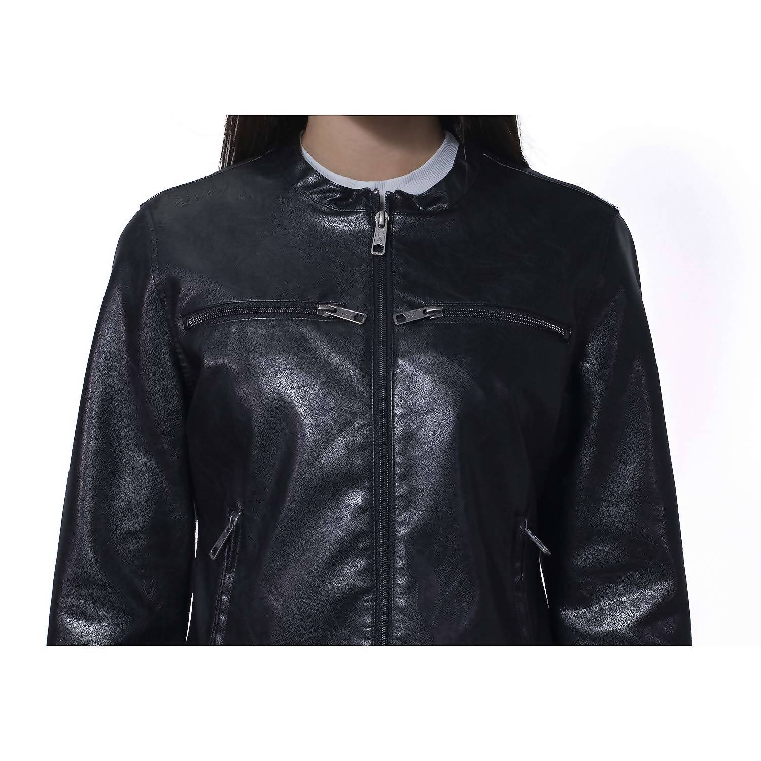 Lee - Synthetic Leather Racer Jacket