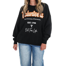 Livylu - Tennessee Vols Letterman Chrome Hi-Dive Sweatshirt
