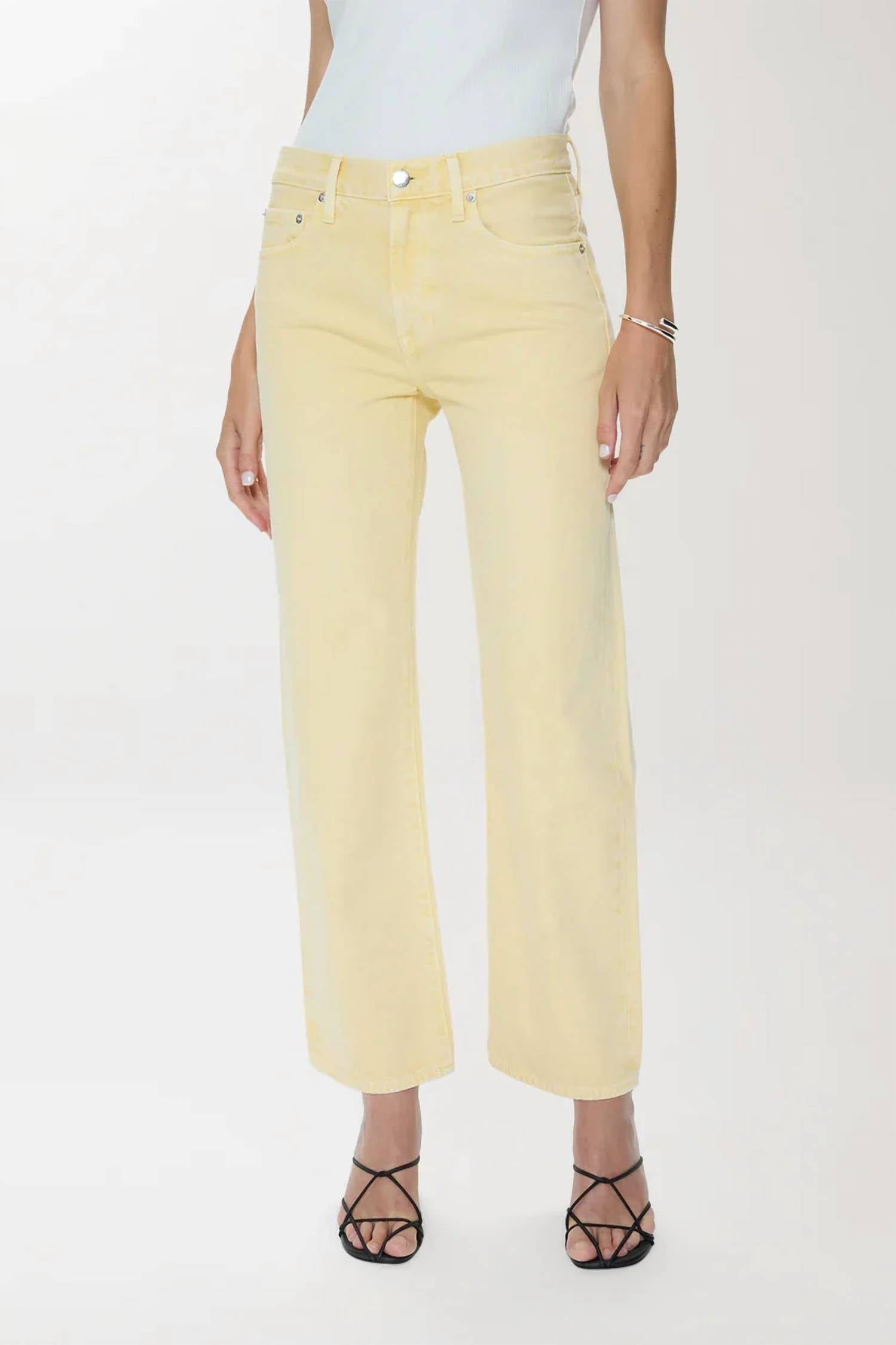 Pistola - Lex Mid Rise Bowed Straight Jean