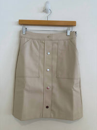 Melissa Nepton - Women's Russi Faux Leather Texture Mini Skirt