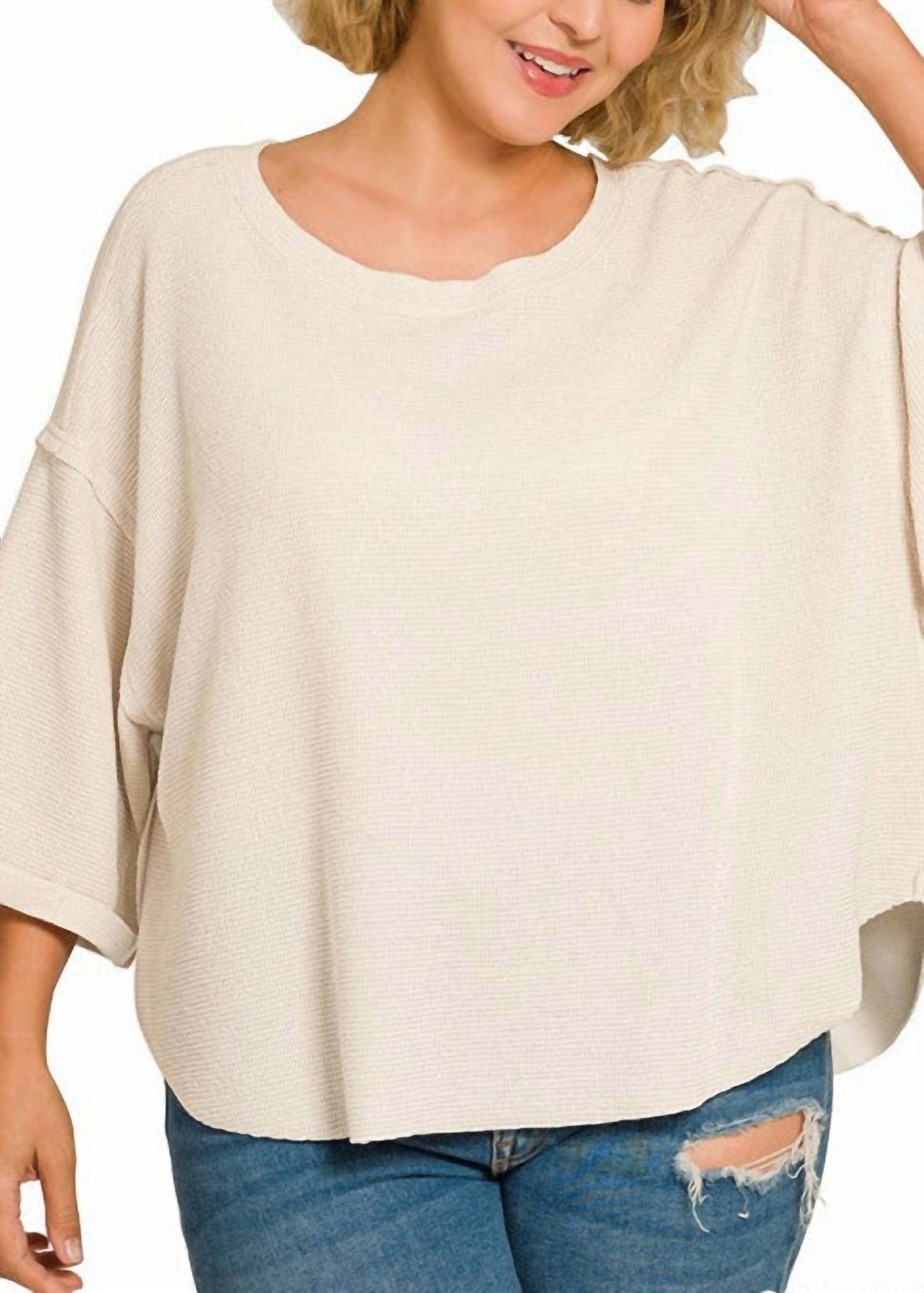 Zenana - Curved Hem Short Sleeve Top