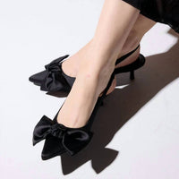 Yosi Samra - Women's Elise Satin Slingback Heels