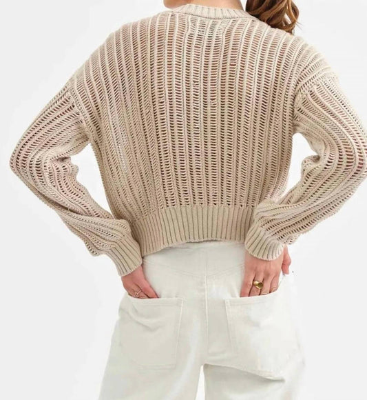 Daze - Seaside Open-knit Sweater