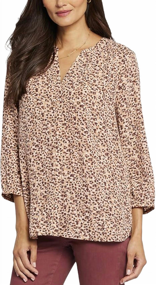 Nydj - Animal Print Pintuck Blouse