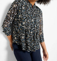 Nic + Zoe - Femme Cheetah Tucked Top