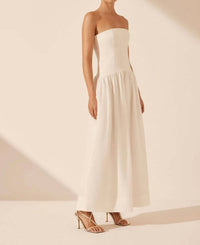 Shona Joy - Strapless Panelled Maxi Dress