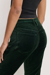 Good American - Velvet good high rise kick flare pants