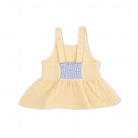 Angel Dear - Micro Gingham Blizzard Peplum Tank And Pants Set