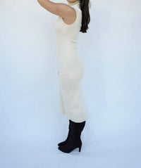 Falcon Park - Cruz Mock Neck Sweater Midi Dress