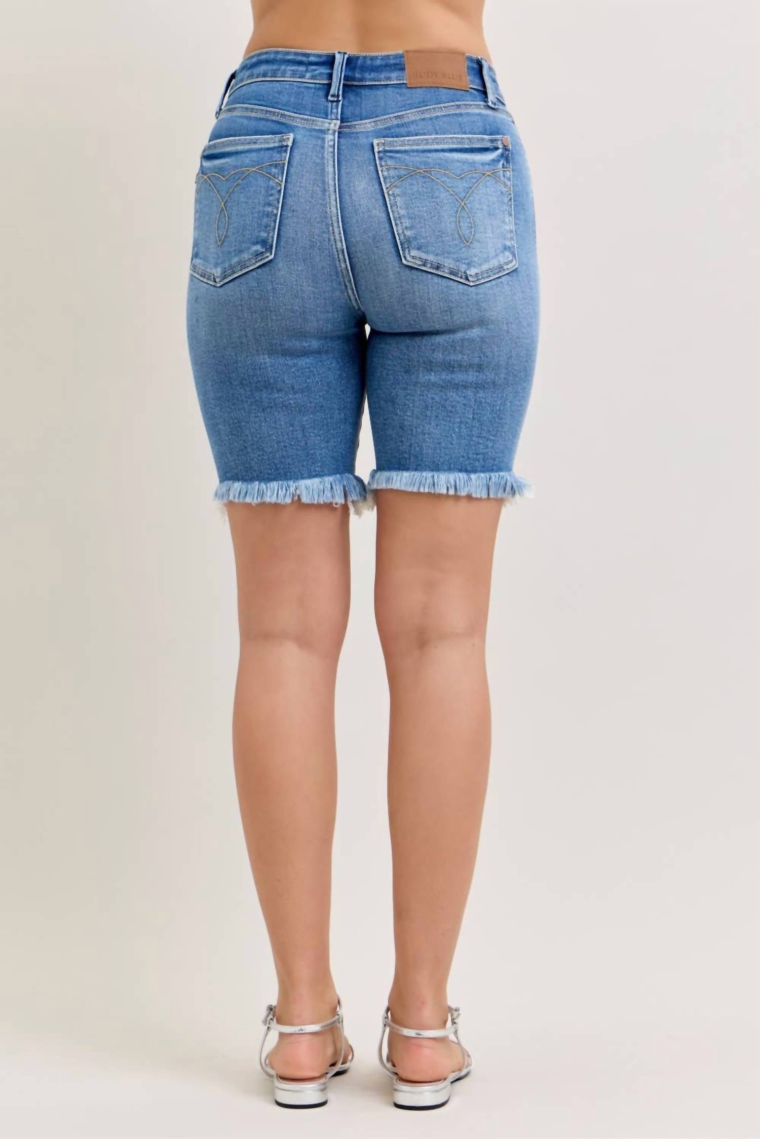 Judy Blue - High Waisted Bermuda Shorts