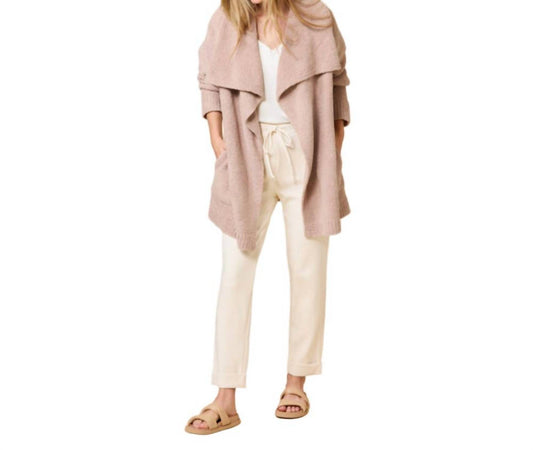 Softies - Ultra-marshmallow Wrap Cardigan With Exaggerated Collar