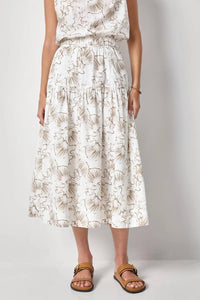 Lilla P - Poplin Yoke Midi Skirt