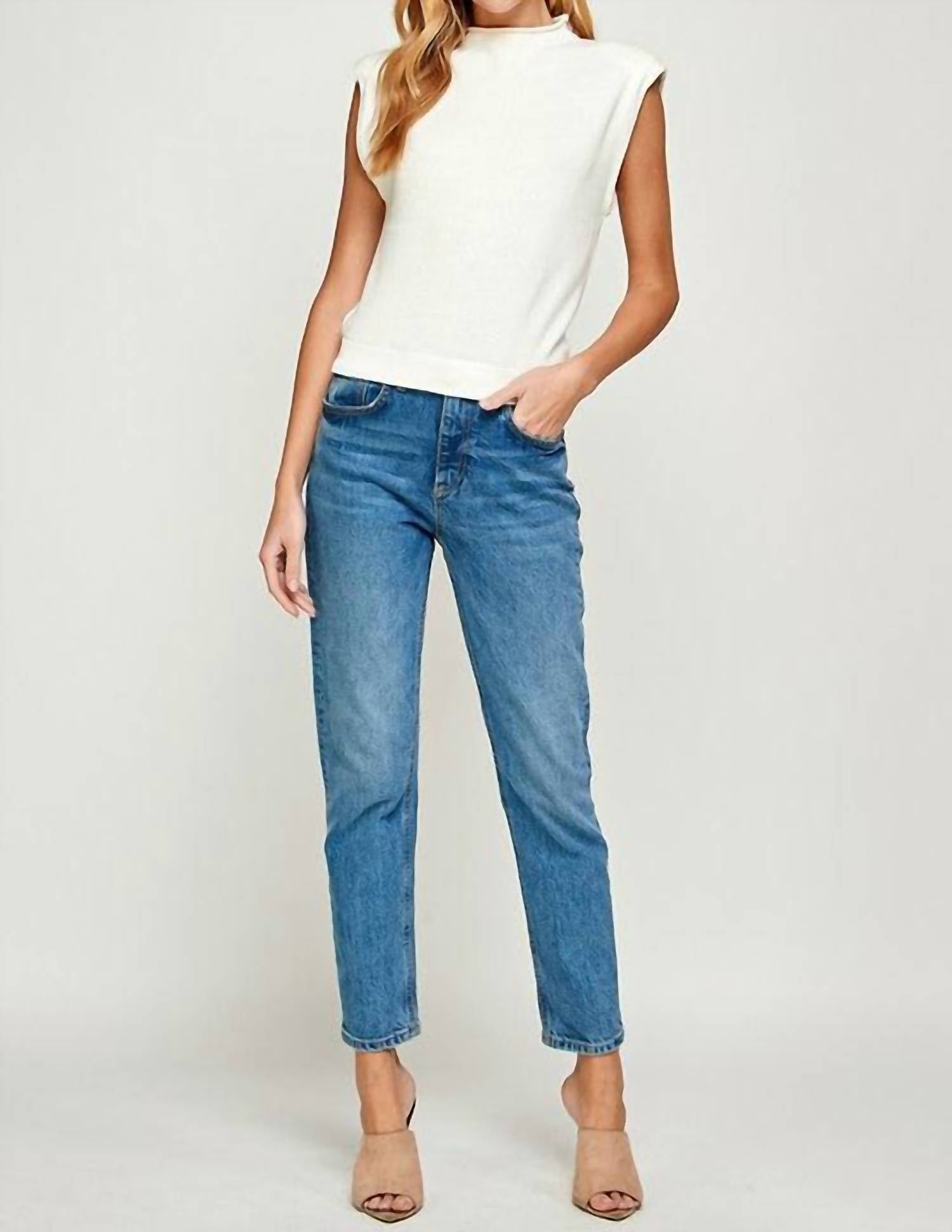 Ellison - Power Shoulder Top