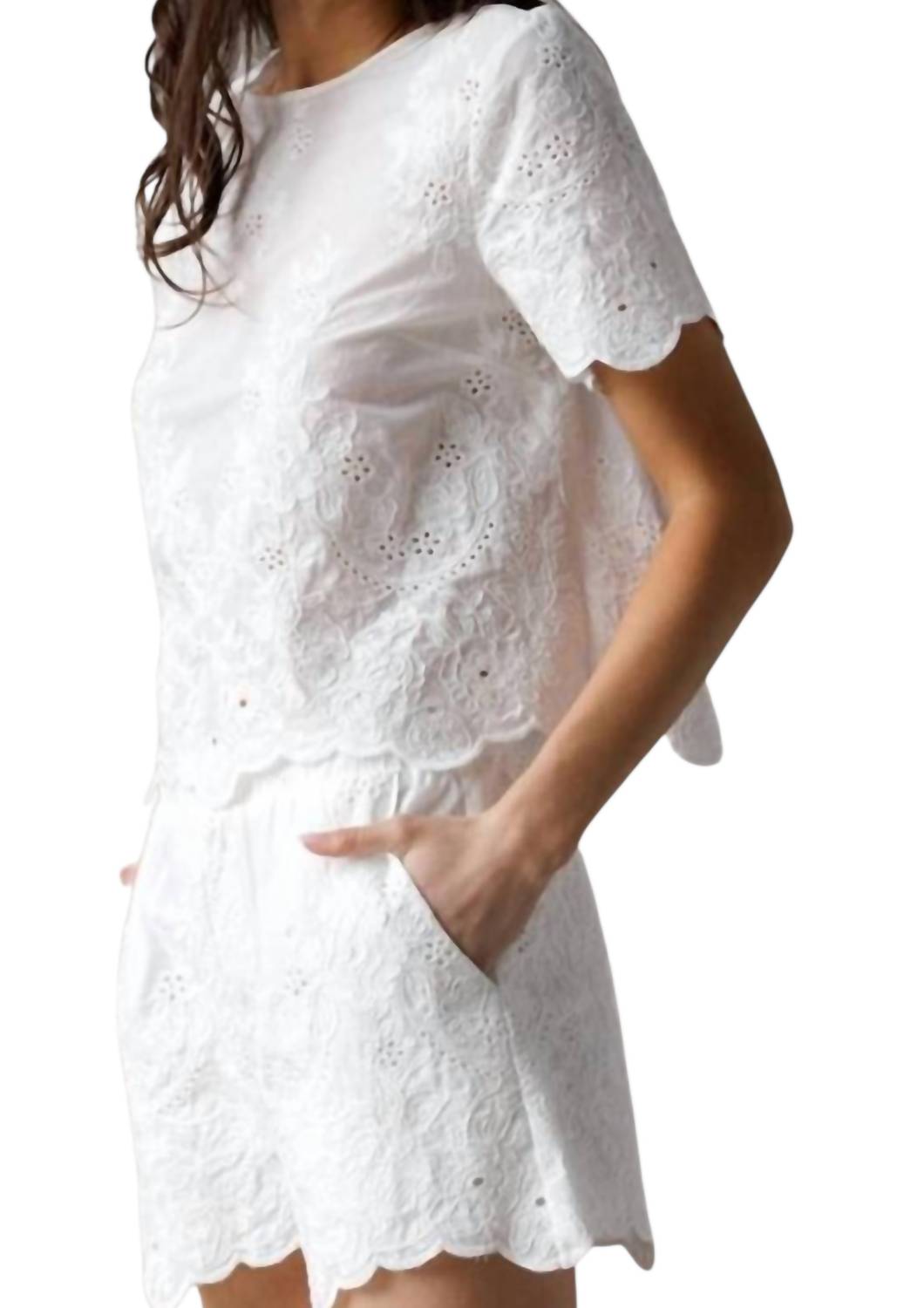 Storia - Whitney Eyelet Top