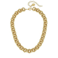 Susan Shaw - Women's Double Link Large Toggle Necklace