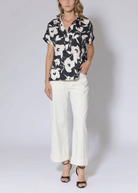 Hilton Hollis - Abstract Floral Print Top