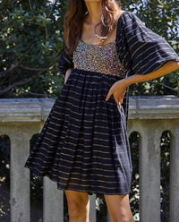 By Together Nora Mini Dress in blue - women's dress