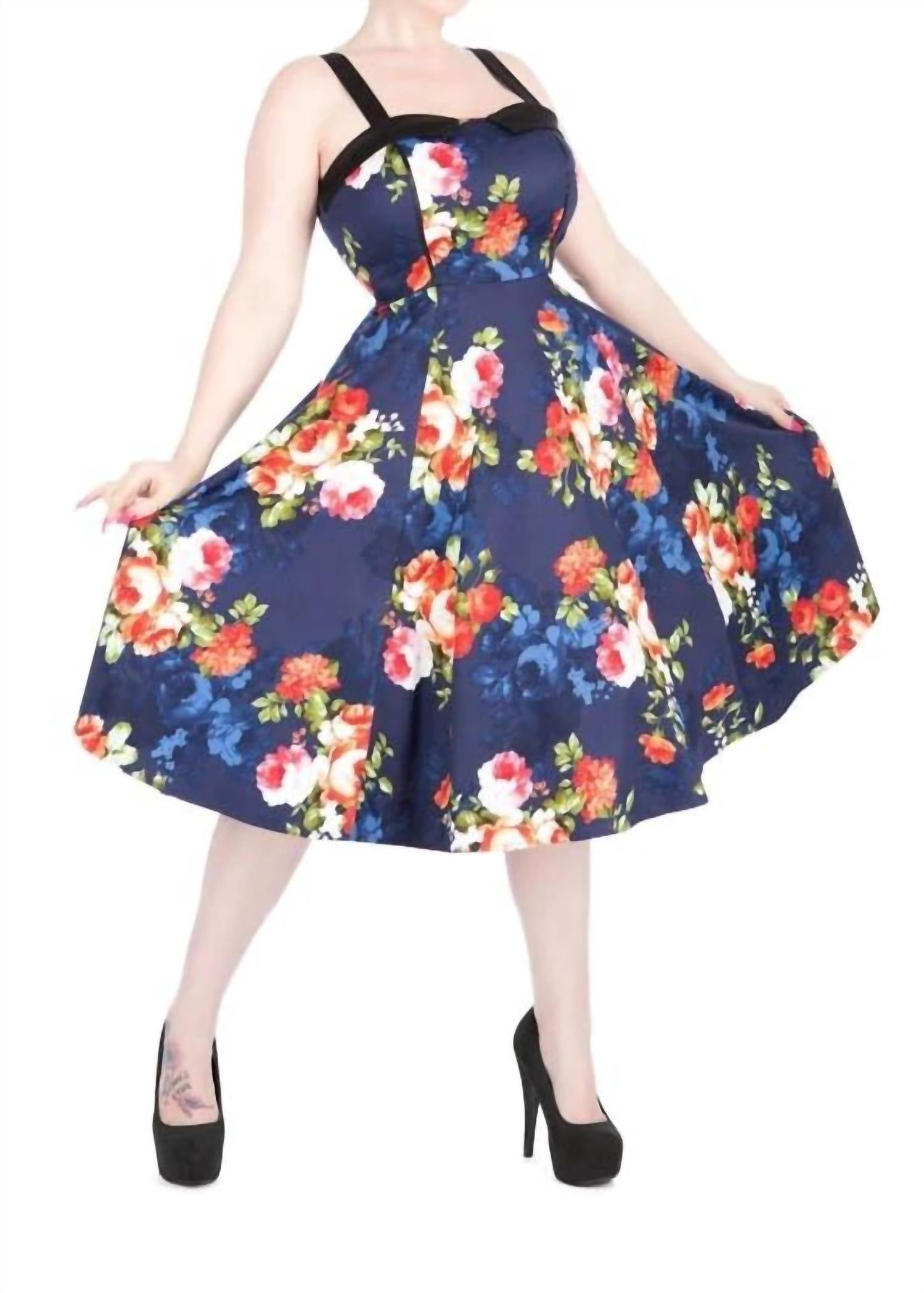 Orchid Bloom - Floral Swing Dress