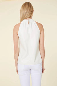 Dolce Cabo - Leather Halter Top