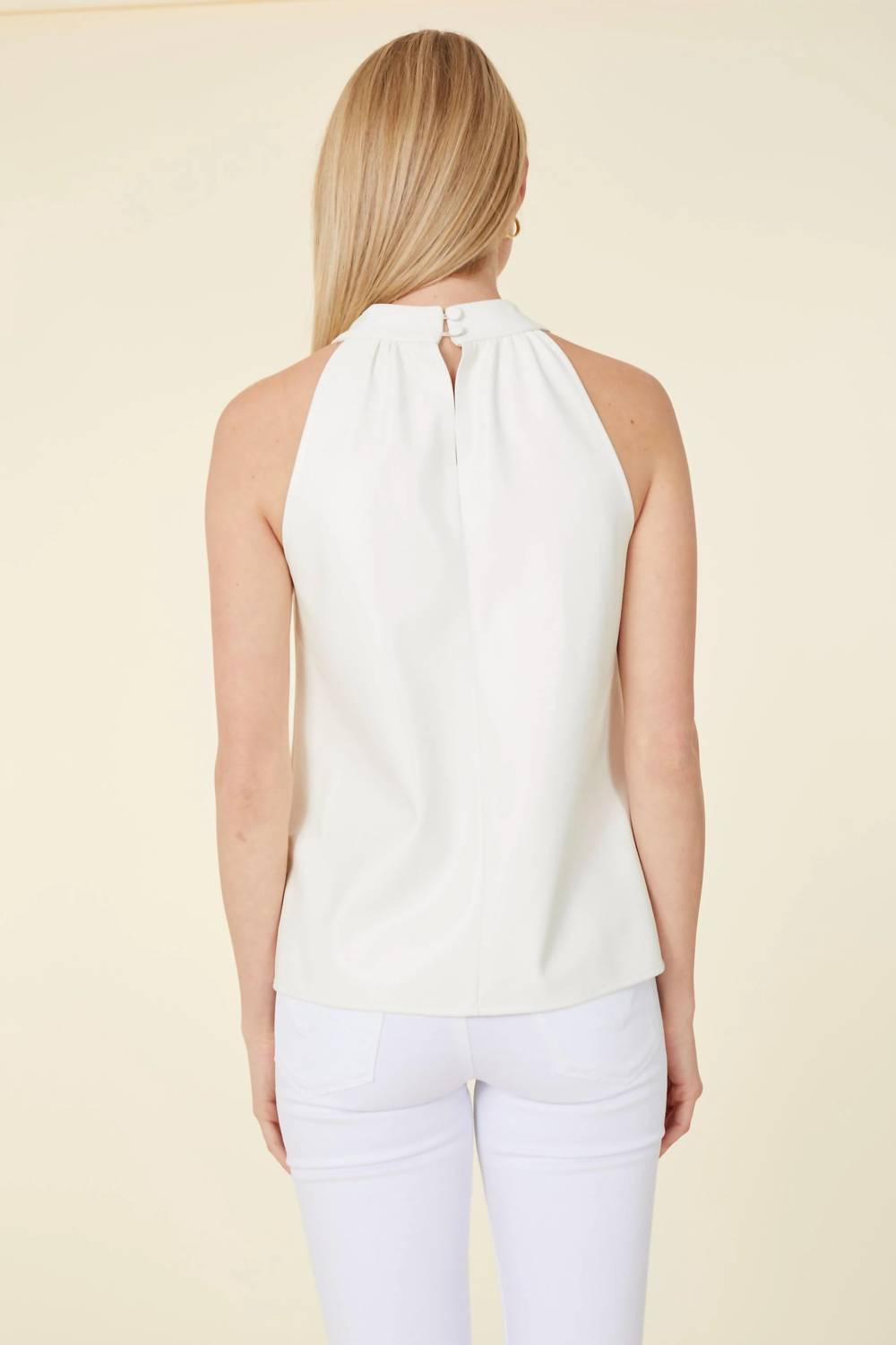 Dolce Cabo - Leather Halter Top
