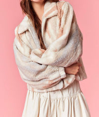 Peach Love - CICELY SHERPA JACKET