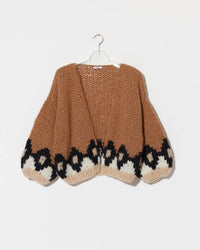Maiami - Alpaca Mix Intarsia Bomber Cardigan