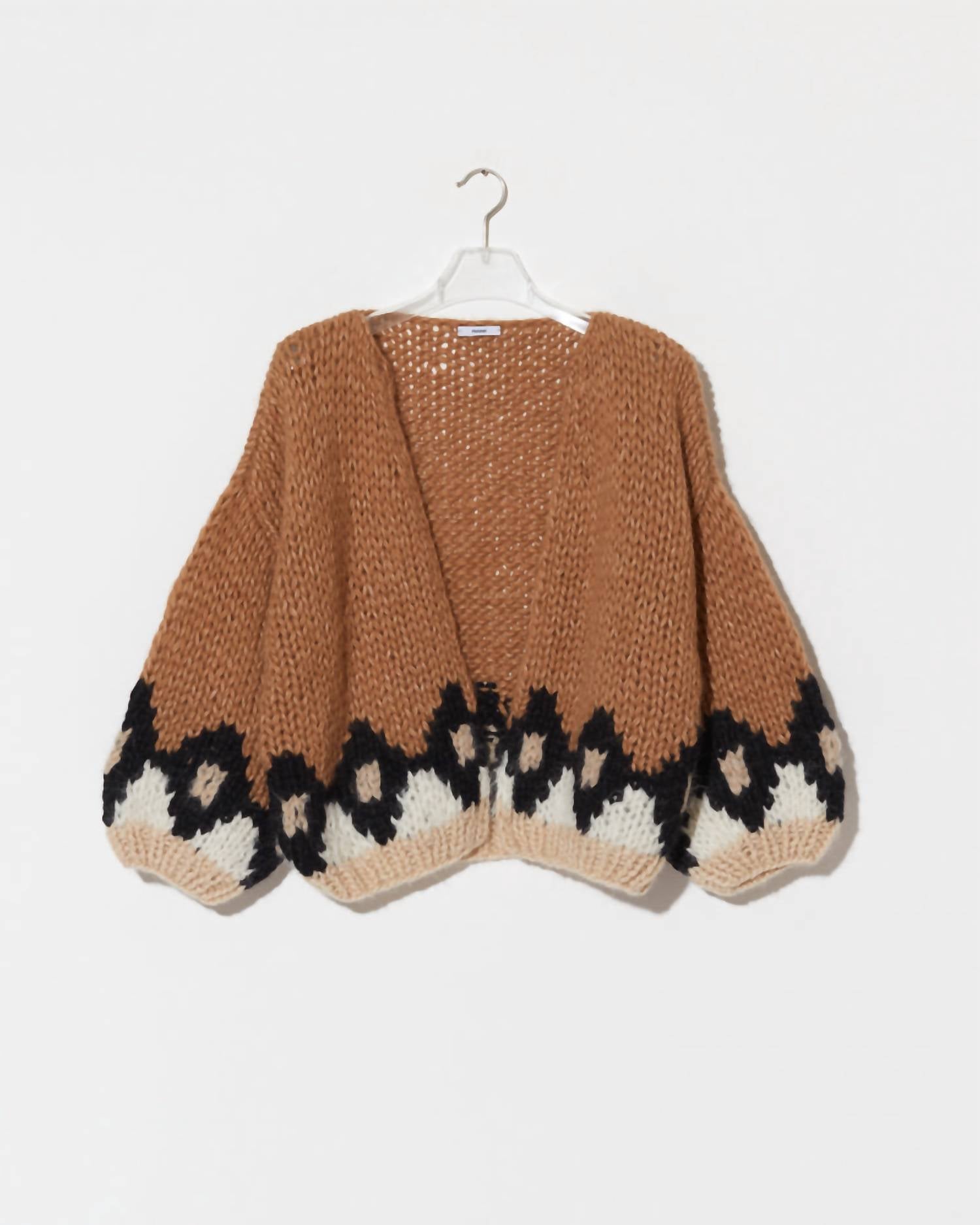 Maiami - Alpaca Mix Intarsia Bomber Cardigan