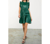 Thml - Ruffle Sleeve Leather Dress