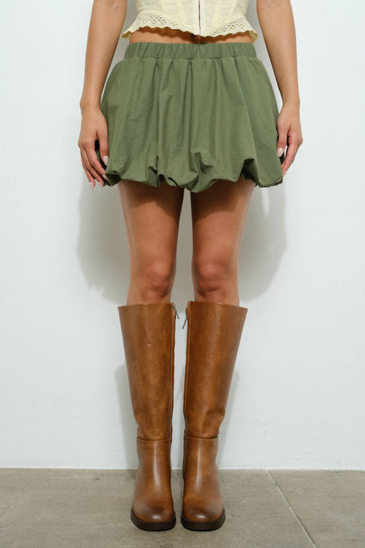 Pretty Garbage - Shaken Bubble Hem Skirt