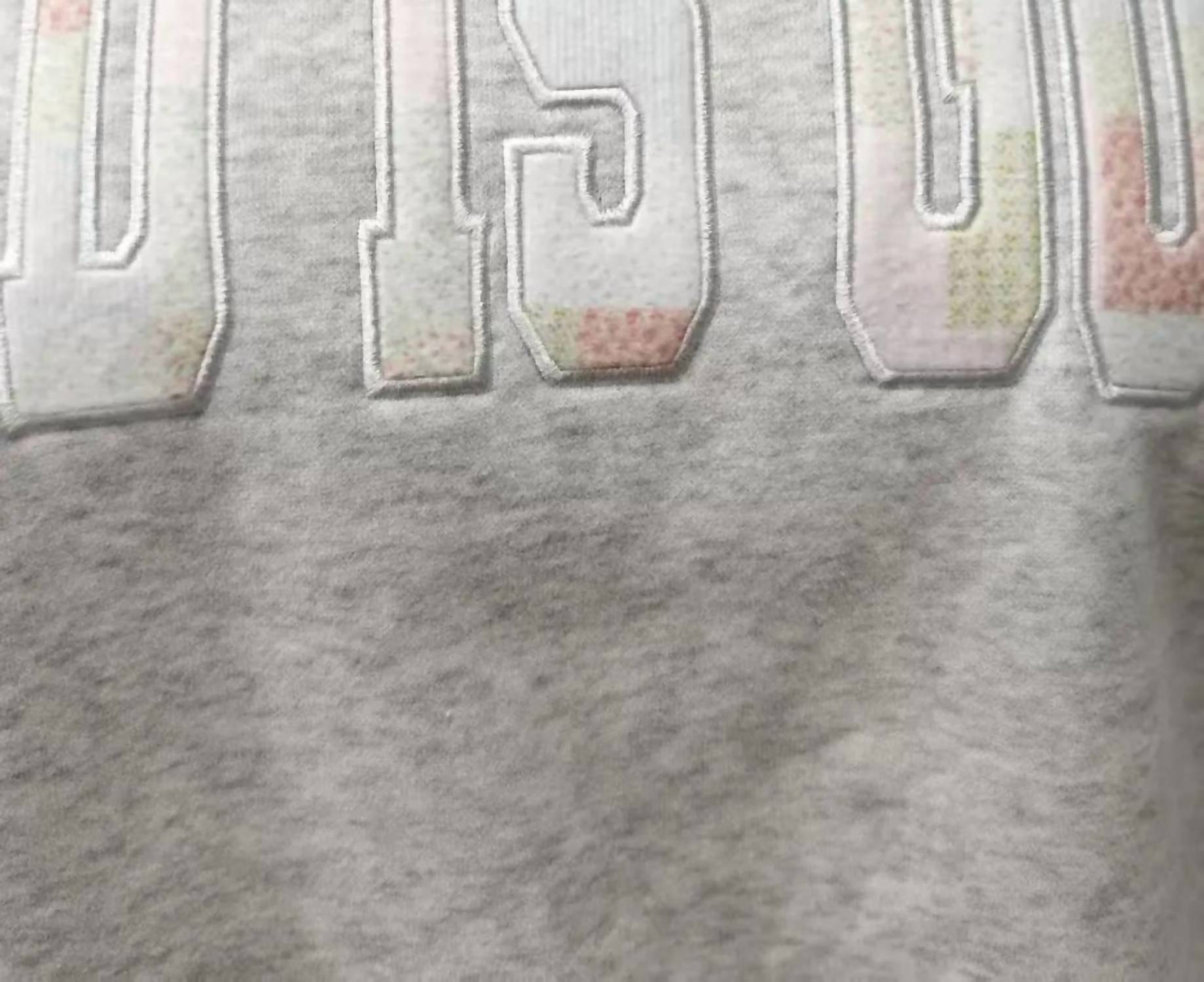 Sunkissed Coconut - God Is Good Quilted Pastel Embroidered Sweatshirt
