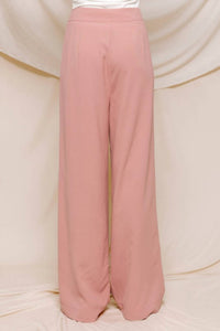 Calista - Solid Wide Leg Dress Pant