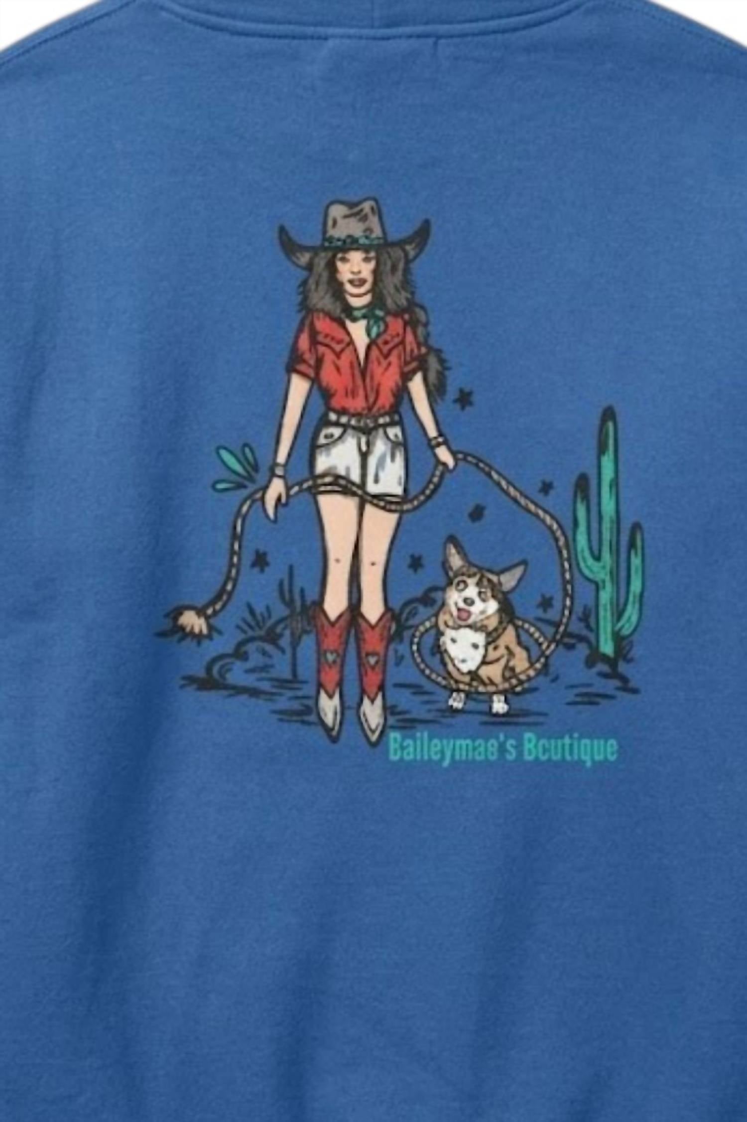 Printful - Women's Just A Girl & Corgi Hoodie