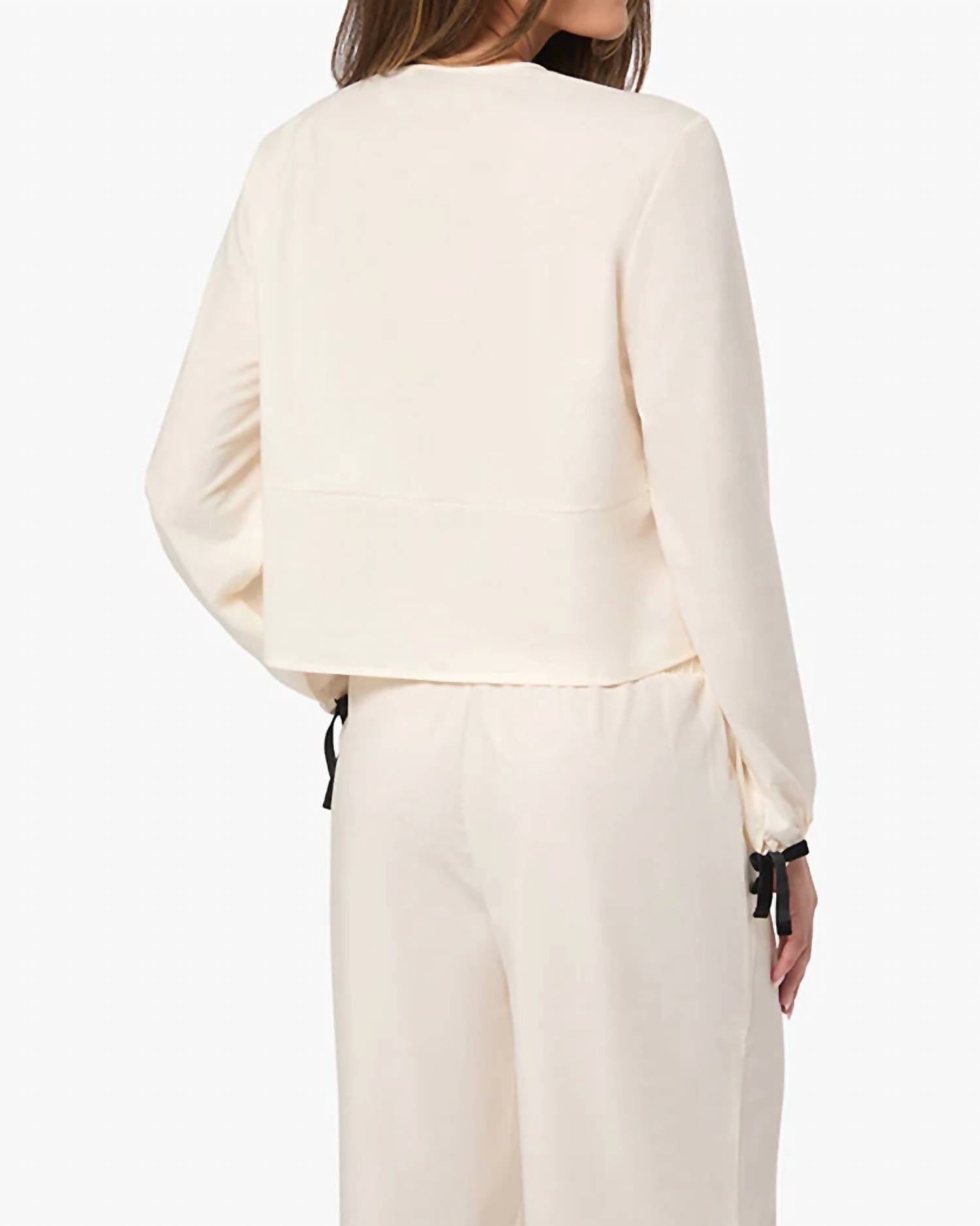We Wore What - Tie Front Pajama Top