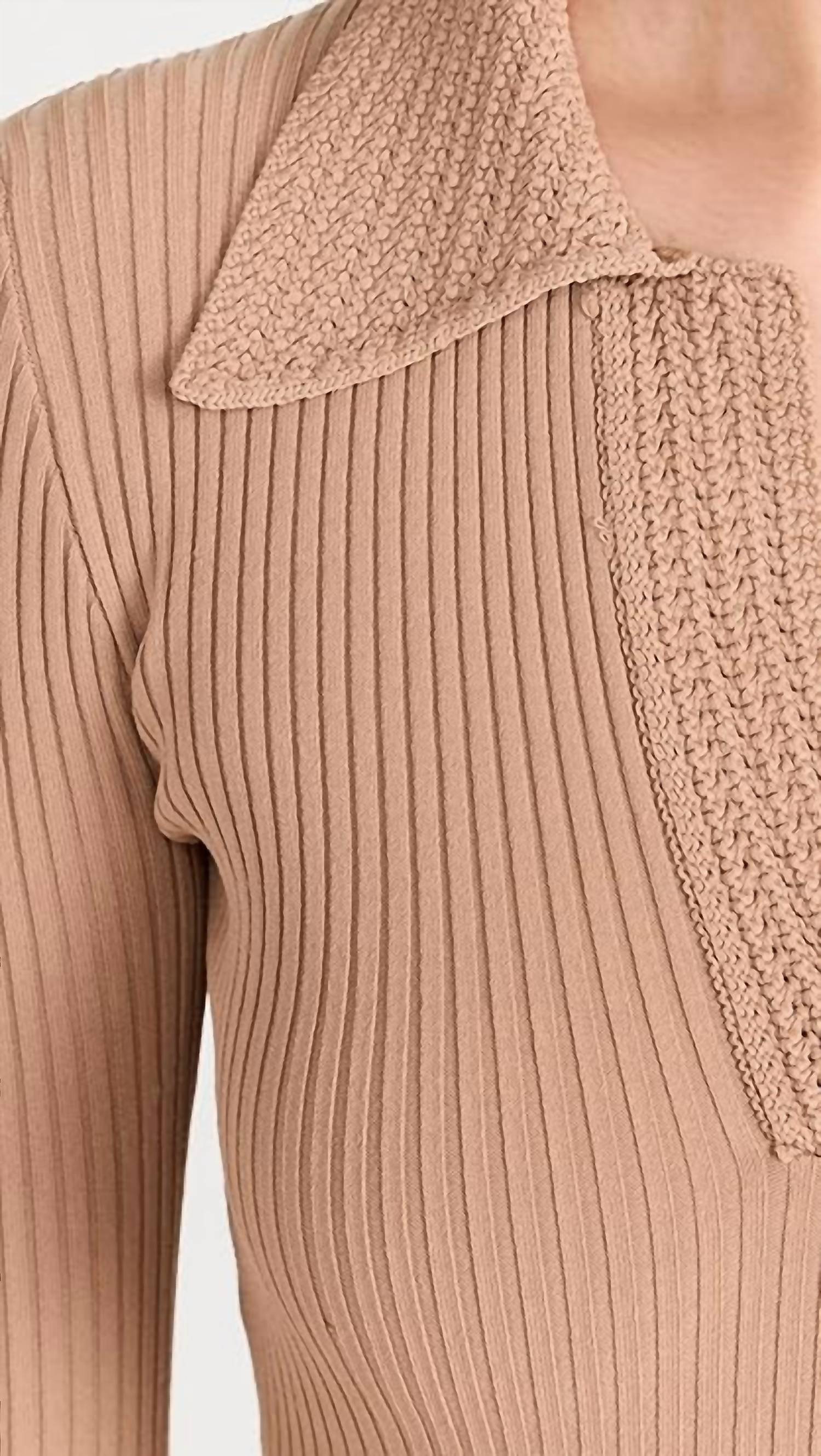 Moon River - Long Sleeve Twofer Midi Dress