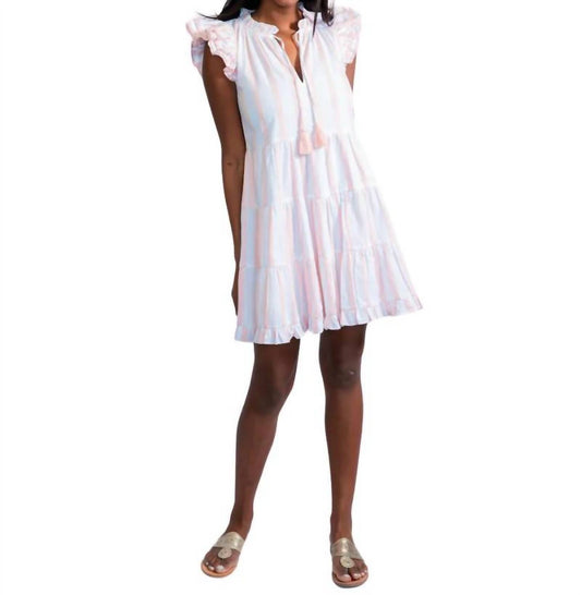 Sail To Sable - Smocked Flutter Strap Dress