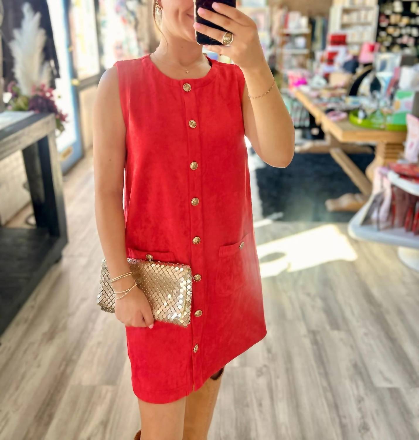 Jodifl - Santa Baby Suede Dress