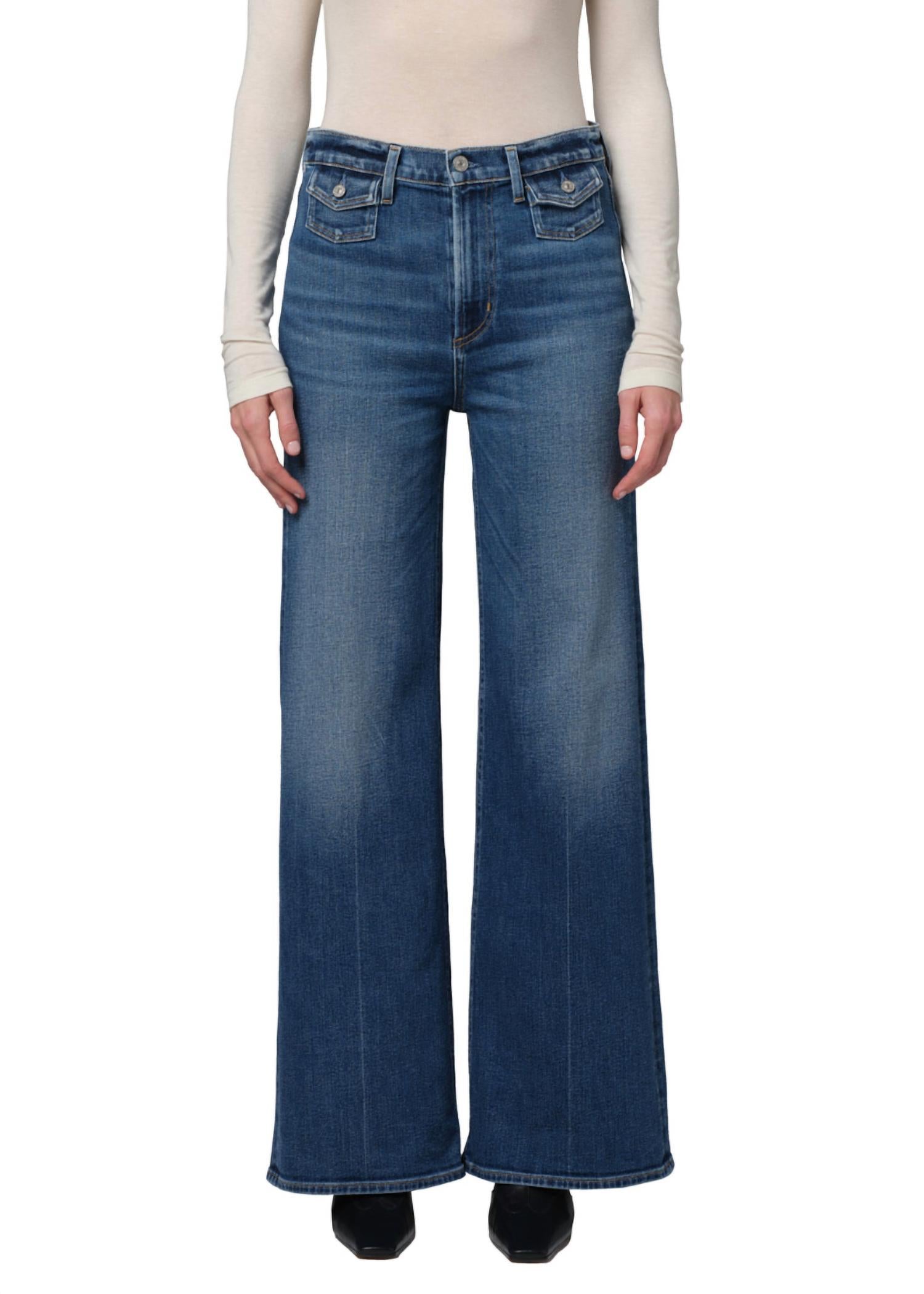 Citizens of Humanity Issy High Rise Wide Leg Jeans in sarai - women's jeans