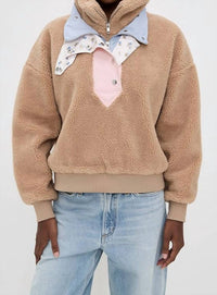 Lil Lemons By For Love And Lemons - Caitlyn Sherpa Pullover Sweater