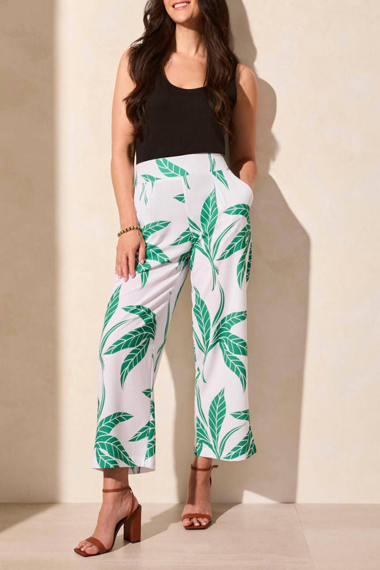 Tribal - Pull-on Ankle Pants With Pleats