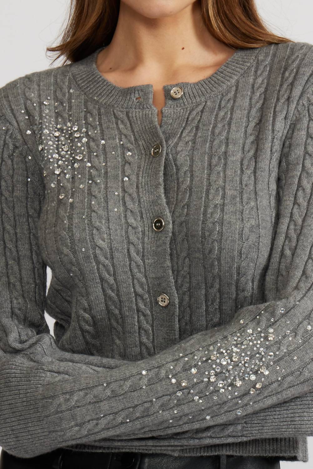 Lucy Paris - Women's Elton Crystal Cardigan